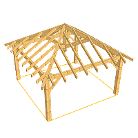 Concept Charpentes Bois - Kiosques de jardin en bois modèle emy