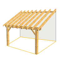 Concept Charpentes Bois - Terrasse en bois modèle julie