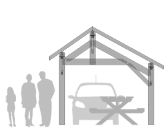 Concept Charpentes Bois - Terrasse en bois modèle Sandra